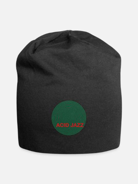 Acid Jazz MusiK Trip Hop Abstrakt - Jersey-Beanie - Schwarz