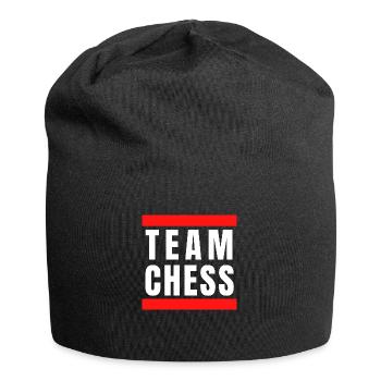 Team Chess échecs rap hip hop - Bonnet en jersey - noir - Devant