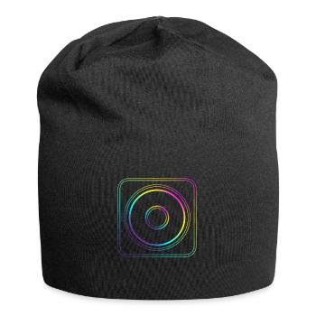 Colored Gradient Square - Jersey Beanie - black - Front