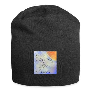 Enjoy your day - Jersey-Beanie - Anthrazit - Vorne