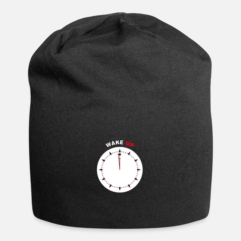Wake Up - Jersey Beanie - black