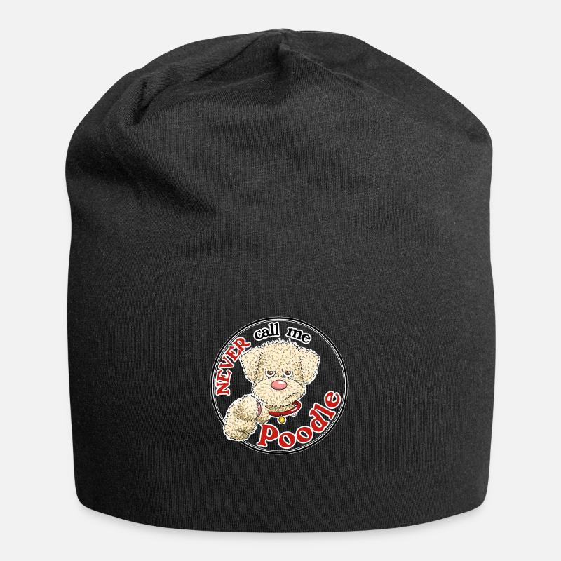 Poodle1 2 - Jersey-Beanie - Schwarz
