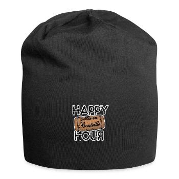 Der Aperitif-Stopper - Jersey-Beanie - Schwarz - Vorne