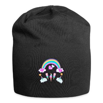 Eishorn Arc-en-ciel - Bonnet en jersey - noir - Devant