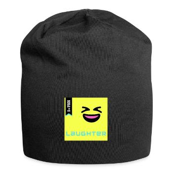 Emoji Day 2022 - Emoji Laughter - Design A - Jersey-Beanie - Schwarz - Vorne