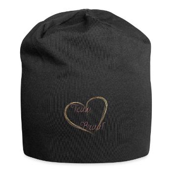 Team Braut - Jersey-Beanie - Schwarz - Vorne