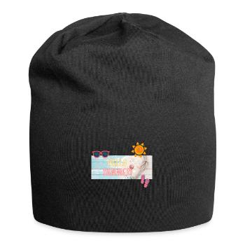 Hallo Sommer, Hallo Sommer - Jersey-Beanie - Schwarz - Vorne