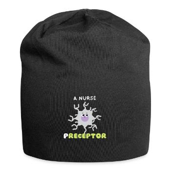 Funny Pun Receptor Nurse Preceptor Merci cadeaux - Bonnet en jersey - noir - Devant