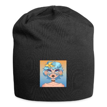 Goldener Ozean - Jersey-Beanie - Schwarz - Vorne