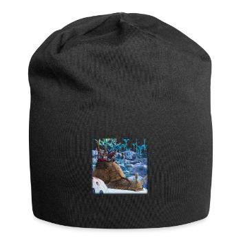 Suesse Schnecke - Jersey-Beanie - Schwarz - Vorne