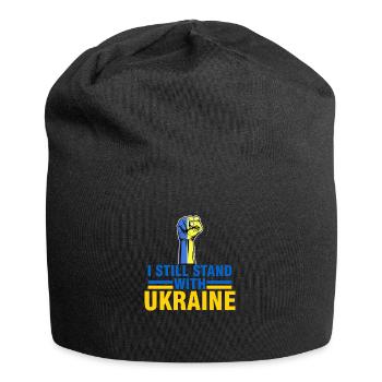 je suis encore soutiens Ukraine - support Ukraine - Bonnet en jersey - noir - Devant