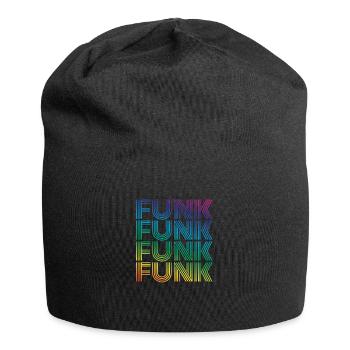 Funk Vintage - Jersey-Beanie - Schwarz - Vorne