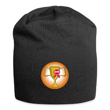 First Place Winners Gold Trophy - Jersey Beanie - black - Front