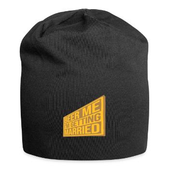 Beer Me Getting Married - Jersey Beanie - black - Front