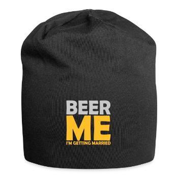 Beer Me Getting Married - Jersey Beanie - black - Front