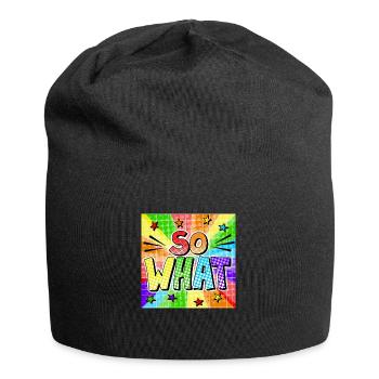So what - Jersey-Beanie - Schwarz - Vorne