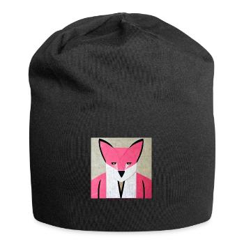 Origamifox - Jersey-Beanie - Schwarz - Vorne