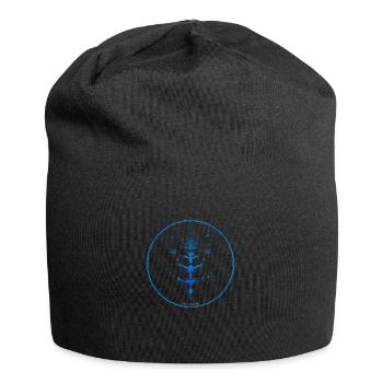 Mystique Collection ~ hellblau ~ n°6 - Jersey-Beanie - Schwarz - Vorne