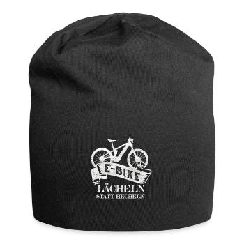 E-Bike Lächeln Statt Hächeln Elektro Fahrrad - Jersey-Beanie - Schwarz - Vorne