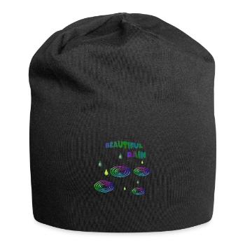 Beautiful Rain - Jersey Beanie - black - Front
