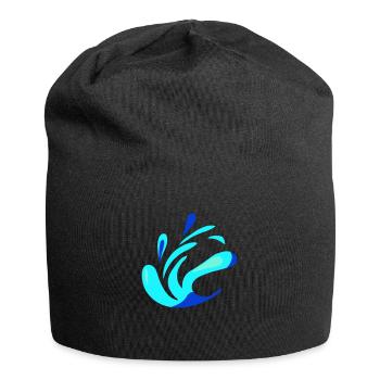 Liquid water (colors customizable) - Jersey Beanie - black - Front