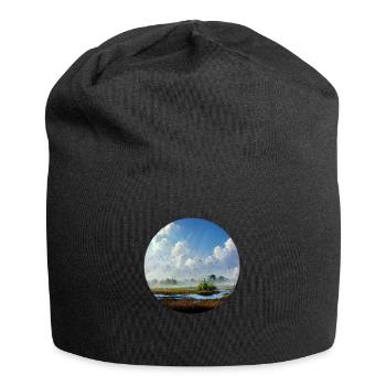 Le paradis dans le pays - Bonnet en jersey - noir - Devant
