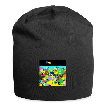 was in ukraine - Jersey Beanie - black - Front