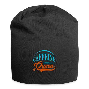 Reine de la caféine - Bonnet en jersey - noir - Devant