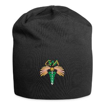 GWA - redressement mental de la colonne vertébrale - Caduceus - Bonnet en jersey - noir - Devant