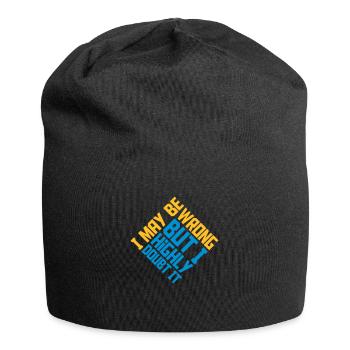 I may be wrong - Jersey Beanie - black - Front