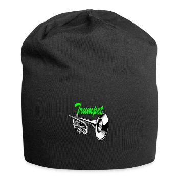 Trompette Cartoon Art Design - Bonnet en jersey - noir - Devant