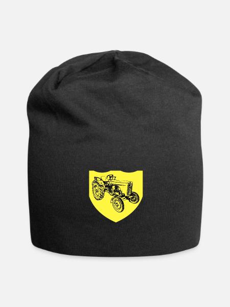 Traktor - Jersey-Beanie - Schwarz