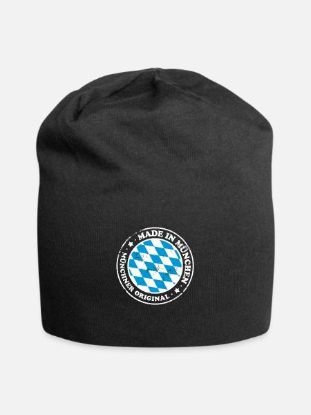 Made in München - Jersey-Beanie - Schwarz