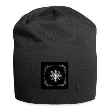 flocon de neige - Bonnet en jersey - noir - Devant