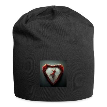 Herz Love Abstract Collection 12 - Jersey-Beanie - Schwarz - Vorne