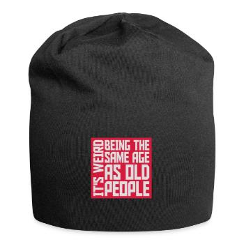 being old people age - Jersey Beanie - black - Front