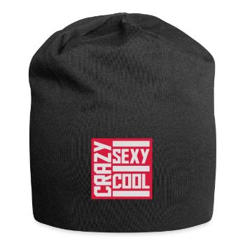 design cool sexy fou - Bonnet en jersey - noir - Devant