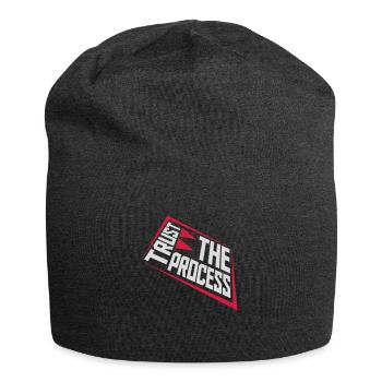 trust the process Zitat - Jersey-Beanie - Anthrazit - Vorne