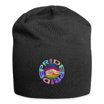 RAINBOW PRIDE - loving hands reaching out - Jersey-Beanie - Schwarz - Vorne