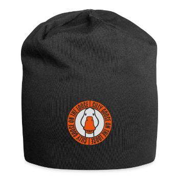 goose on the loose - Jersey Beanie - black - Front
