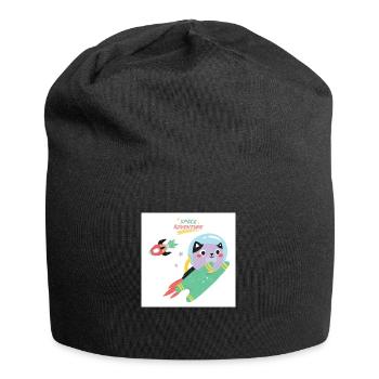 Space kitten. - Jersey Beanie - black - Front