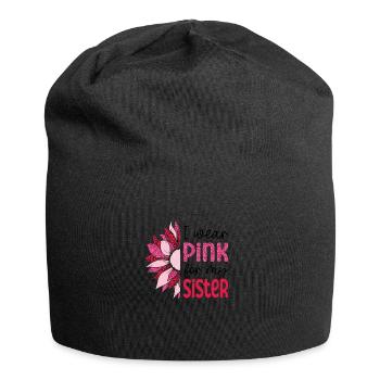 Rettet die Boobies-Schwester - Jersey-Beanie - Schwarz - Vorne