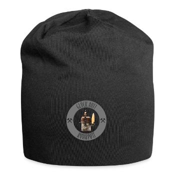 Glück Auf Grubenlampe - Jersey-Beanie - Schwarz - Vorne