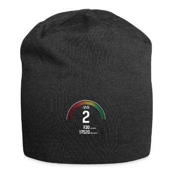 Anniversaire 2 ans Compteur - Bonnet en jersey - charbon - Devant