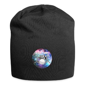 Schlagzeug Schlagzeuger Geschenk - Jersey-Beanie - Schwarz - Vorne