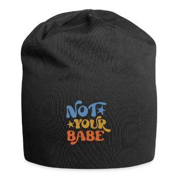 Not Your Babe - Jersey-Beanie - Schwarz - Vorne