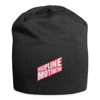Citation de discipline sur la motivation - Bonnet en jersey - noir - Devant