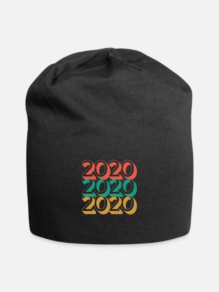 Anniversaire année 2020 / Vintage 2020 - Bonnet en jersey - noir