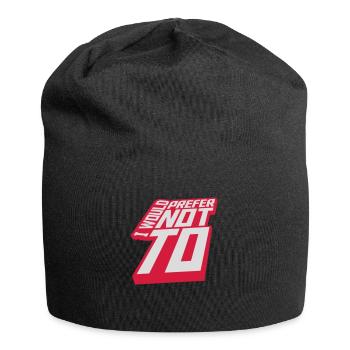 Je préfère ne pas - Bonnet en jersey - noir - Devant