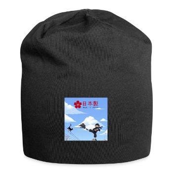 Voici mon histoire.... - Bonnet en jersey - noir - Devant